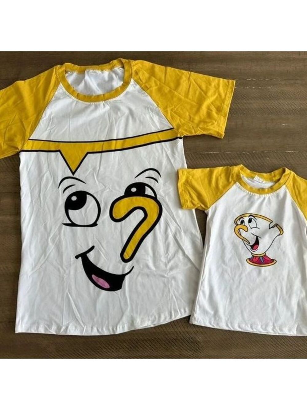 Mrs. Potts & Chip Matching Mom Me Shirts Beauty and the Beast Halloween Costume
